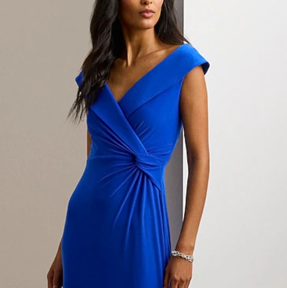 LRL Jersey off The Shoulder Gown - Picture 4 of 5